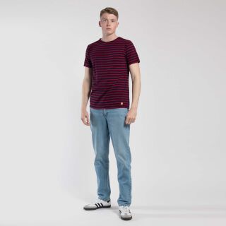 Hoedic T-Shirt - navy blau/rot