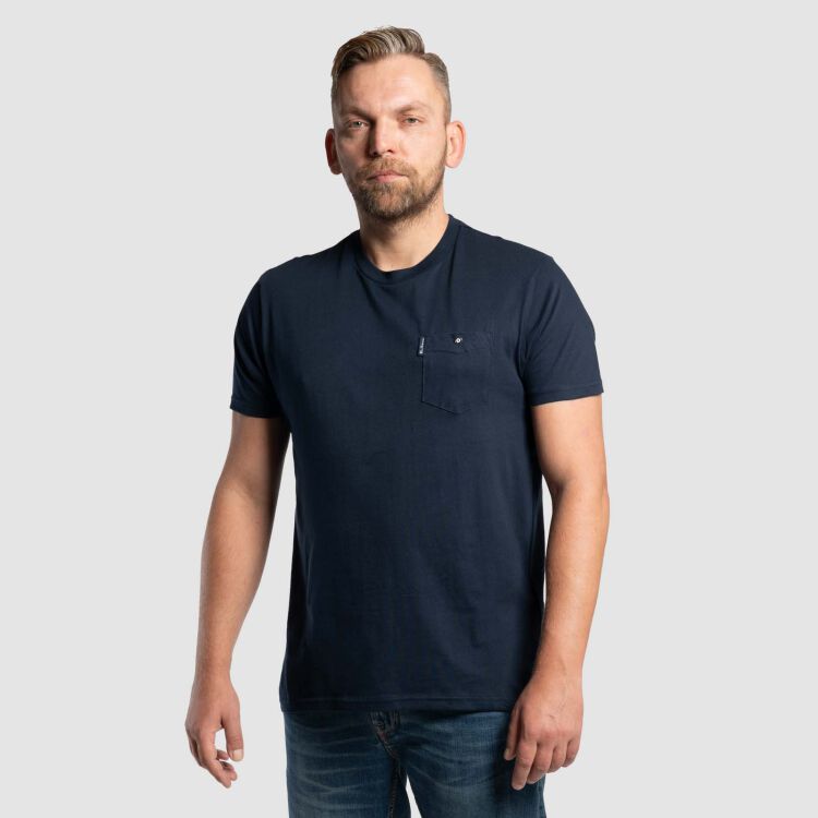 Pocket T-Shirt - navy blau