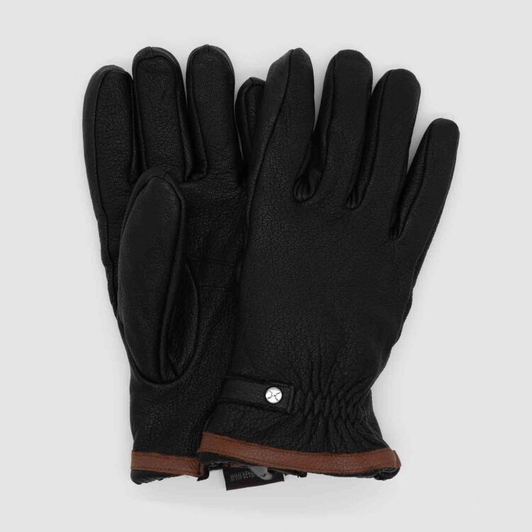 Moore Primaloft Leather Gloves - black