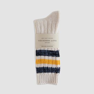 Outsiders Collection Socken - beige/navy blau/gelb - 39-45