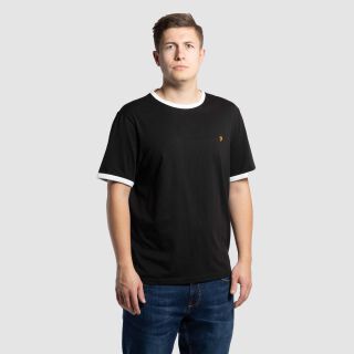 Groves Ringer T-Shirt - schwarz/wei&szlig;
