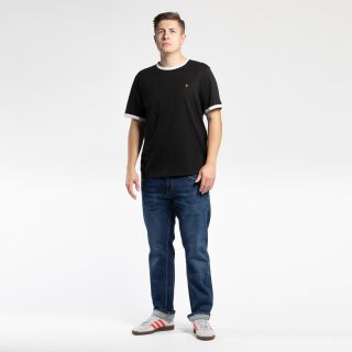 Groves Ringer T-Shirt - schwarz/weiß
