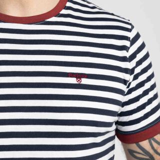 Quay Stripe T-Shirt - navy blau/weiß