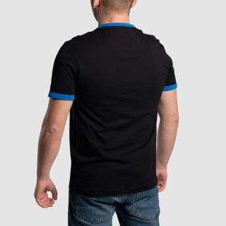 Ringer T-Shirt - black/blue