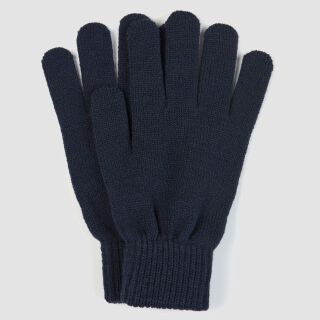 Geschenkset Schal und Handschuhe - weinrot/navy blau