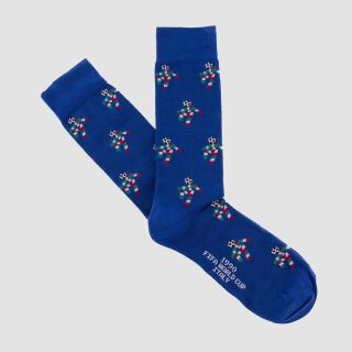 Italy 1990 World Cup Socks - 40-46 - blue