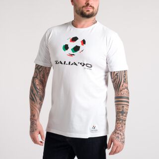 Italien 1990 World Cup Emblem T-Shirt - weiß