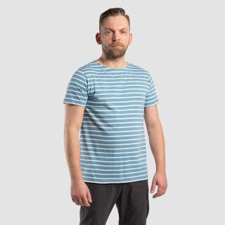 Hoedic  T-Shirt - hellblau/weiß