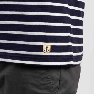 Hoedic  T-Shirt - navy blau/weiß