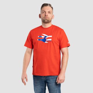 Railway Dove T-Shirt - red