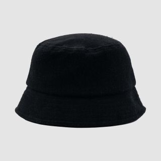Terry Towelling Bucket Hat - black