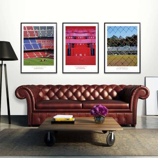 United Football Grounds - Liverpool Poster