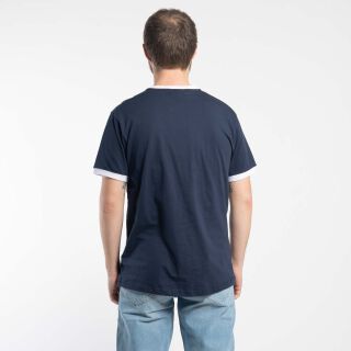 Meduno Ringer T-Shirt - navy blau
