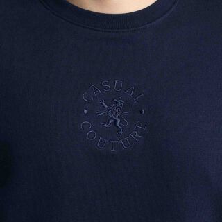 Circle Logo Sweatshirt - navy blau
