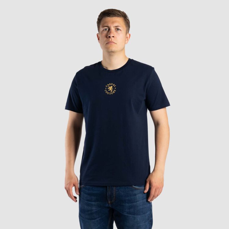 Circle Logo T-Shirt - navy blau