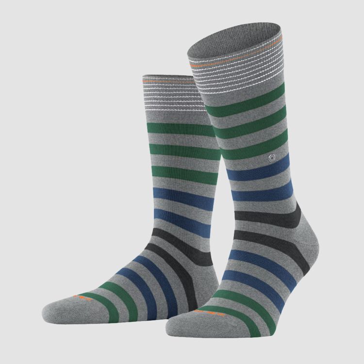 Blackpool Socken - hellgrau/grün/blau - 40-46