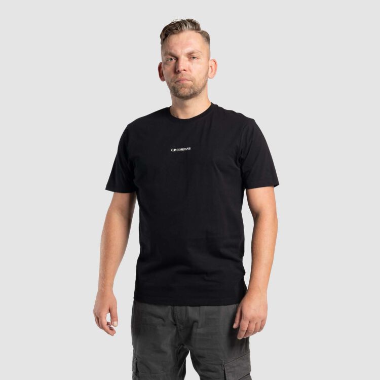 30/1 Central Logo T-Shirt - schwarz